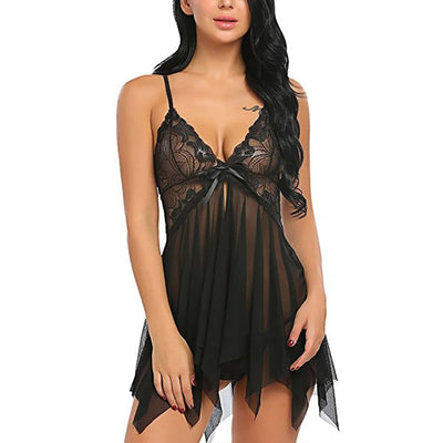 Lacy - Lace Net Short Nighty